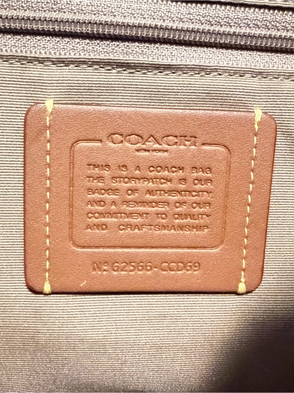 Coach Station Tote Bag in Signature Canvas - Khaki/Chalk - Picture 8 of 14